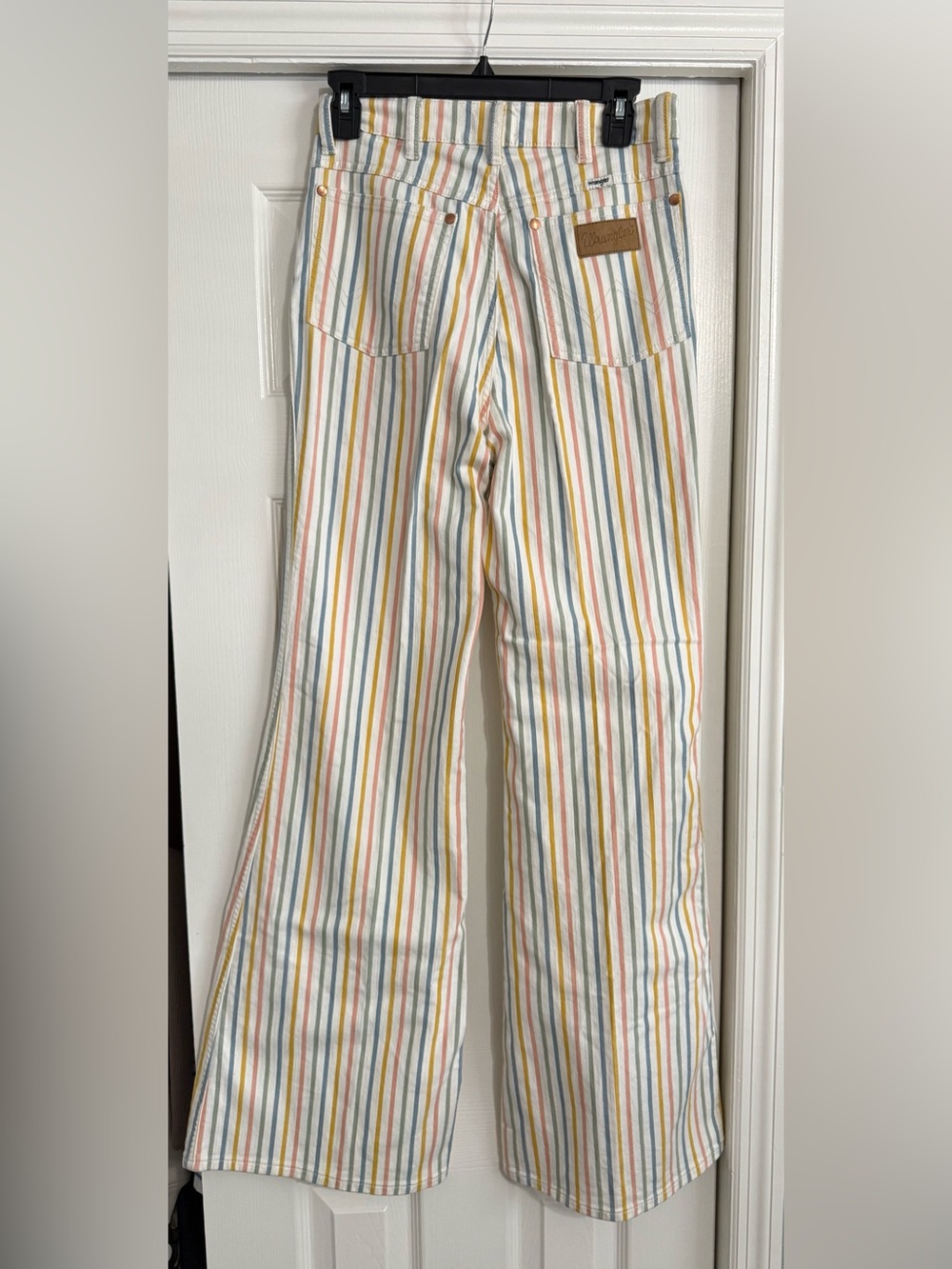 Wrangler Wanderer High-Rise Vertical Stripe Flare Jeans - Rainbow - Picture 6 of 9